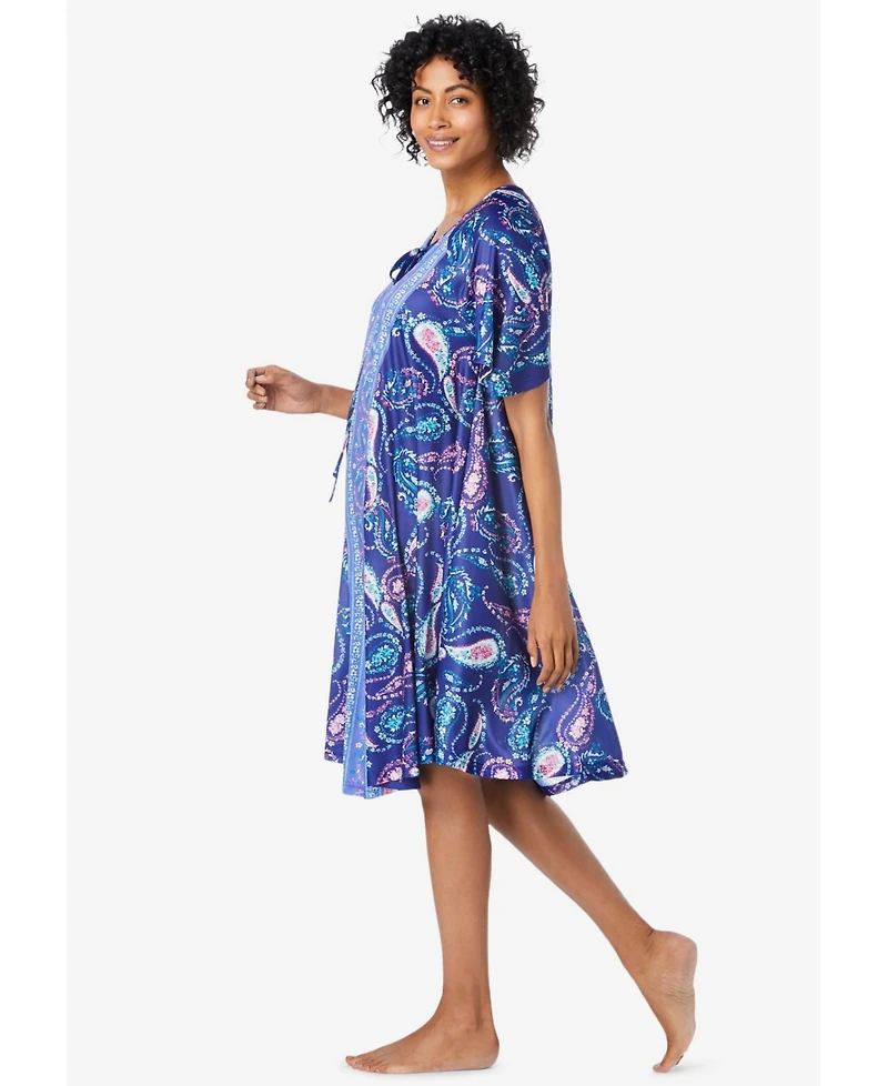 Only Neccessities Women's Necessities Short Sweeping Printed Lounger