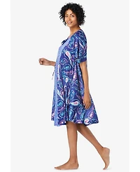 Only Neccessities Women's Necessities Short Sweeping Printed Lounger