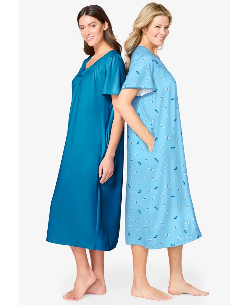 Only Necessities Women's 2-Pack Bib Gown