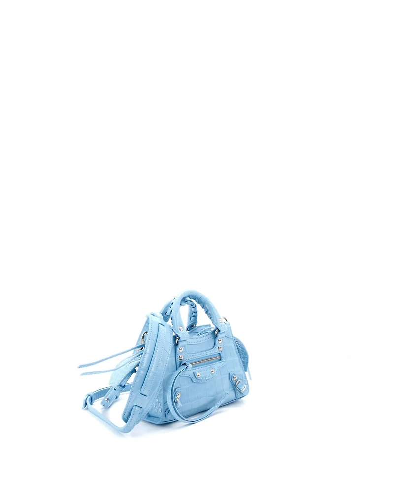 Pre-Owned Balenciaga Nano Neo Classic City Bag Embossed Leather