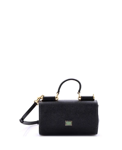 Pre-Owned Dolce & Gabbana Small East West Miss Sicily Bag Leather