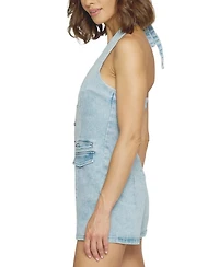 Central Park West Women's Denim Suiting Romper