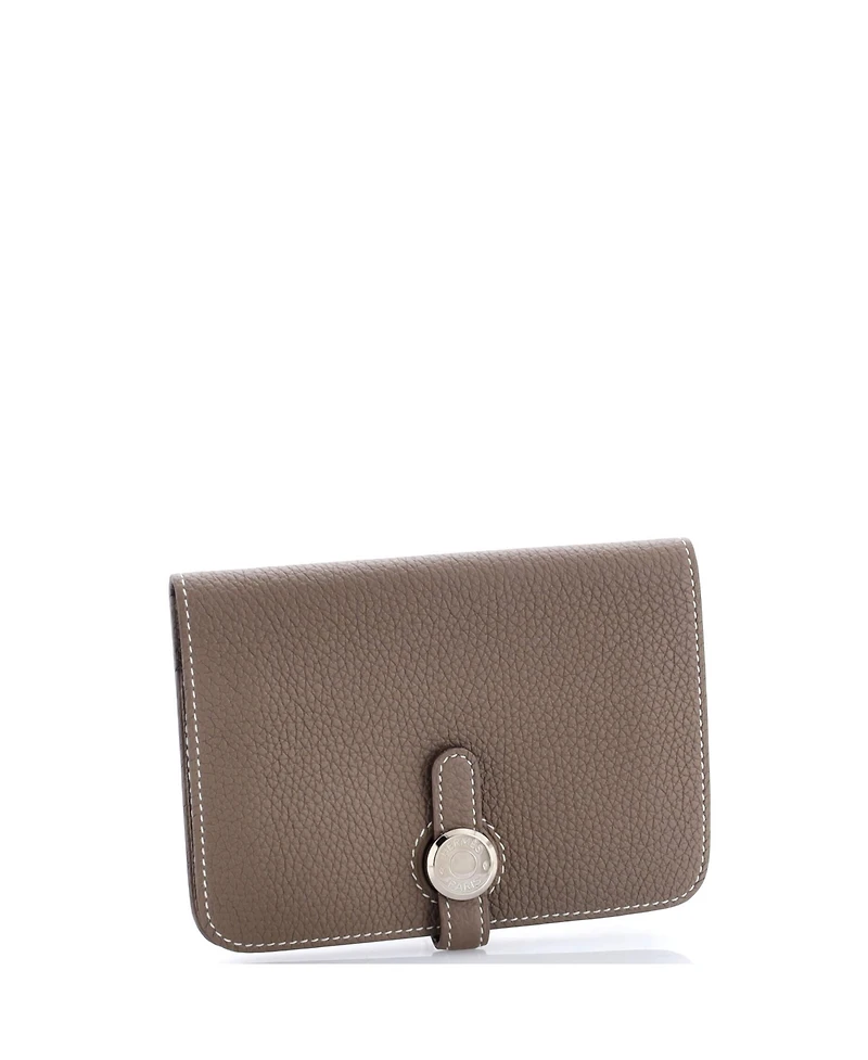 Pre-Owned Hermes Dogon Compact Wallet Leather