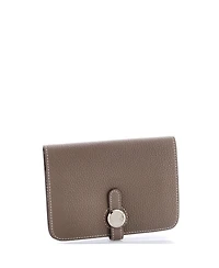 Pre-Owned Hermes Dogon Compact Wallet Leather