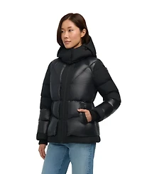 Pajar Women's Vega Mixed Media Puffer Jacket with Removable Hood