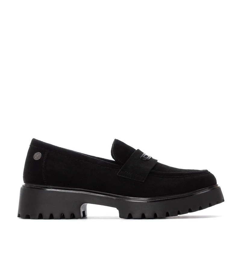 Women's Casual Suede Penny Loafers Refresh Collection By Xti