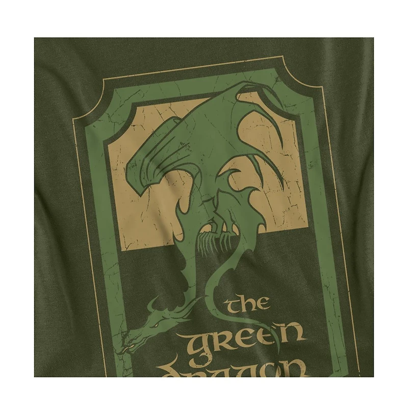 Logovision Men's The Lord of Rings Green Dragon Tavern T Shirt
