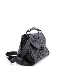 Pre-Owned Salvatore Ferragamo Medium Sofia Satchel Laser Cut Leather