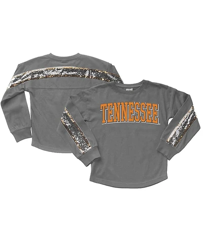 Gameday Couture Big Girls Gray Tennessee Volunteers Guess Who's Back Long Sleeve T-Shirt