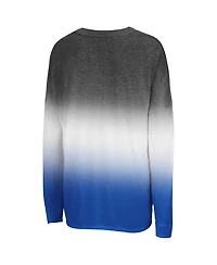 Colosseum Women's Heather Black Florida Gators Winkle Dip Dye Long Sleeve T-Shirt
