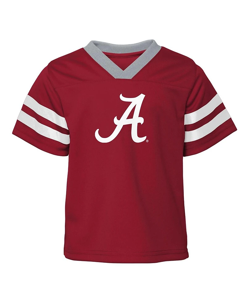 Outerstuff Toddler 2-Piece Crimson/Gray Alabama Crimson Tide Red Zone Two-Piece V-Neck Top and Pants Set