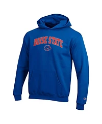 Champion Big Boys and Girls Royal Boise State Broncos Campus Pullover Hoodie