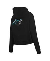 Pro Standard Women's Black Carolina Panthers Split Logo Full-Zip Hoodie