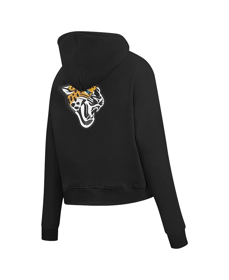 Pro Standard Women's Black Jacksonville Jaguars Split Logo Full-Zip Hoodie