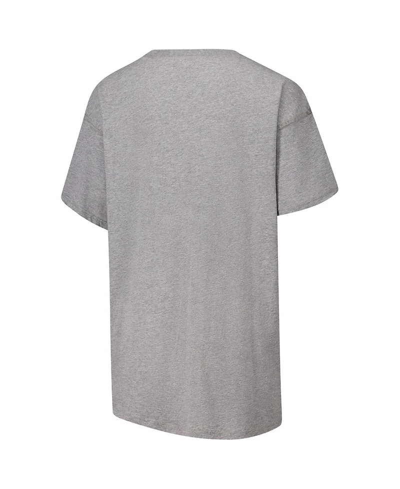 '47 Brand Women's Heather Gray Indiana Hoosiers Muse Sadie T-Shirt