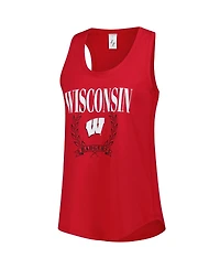 ZooZatz Women's Red Wisconsin Badgers Everyday Tank Top