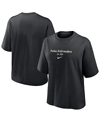 Nike Women's Black Purdue Boilermakers Boxy T-Shirt
