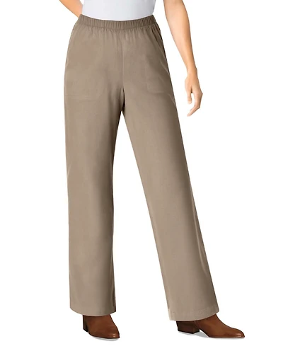 Woman Within Women's Wide-Leg Fineline Denim Jean