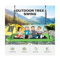 Tree Swing for Kids and Adults, 60" Waterproof Rectangle Platform Swing