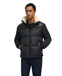 Pajar Men's Rigel Mixed Media Faux Shearling Puffer with Removable Hood