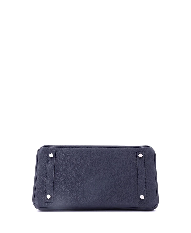 Pre-Owned Hermes Birkin 30 Handbag Verso Togo with Palladium Hardware