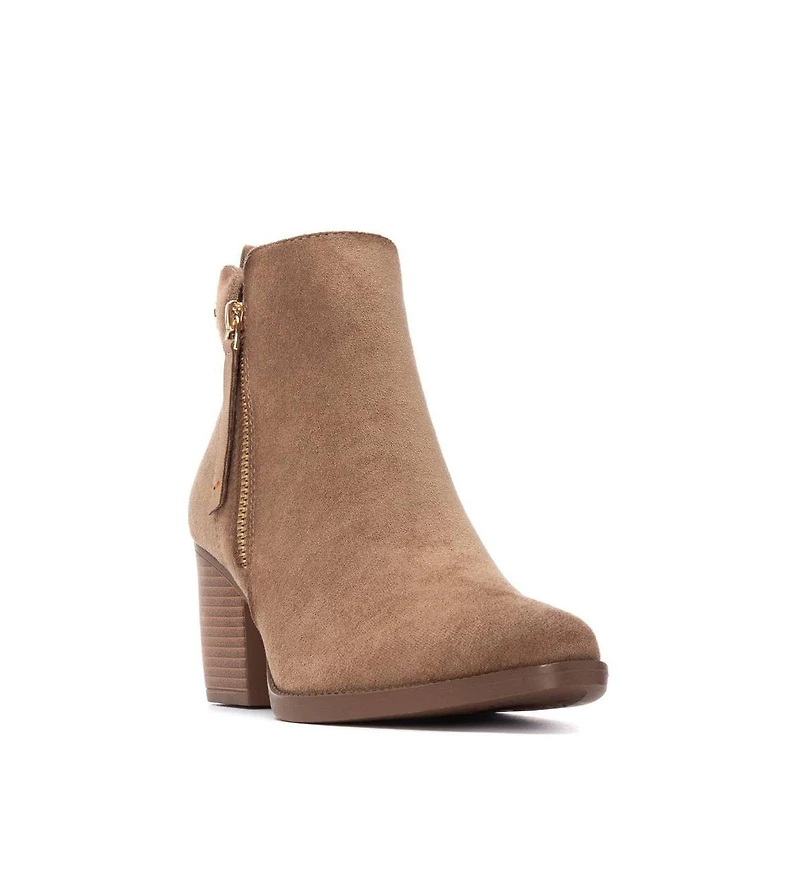 Women's Italian Western Suede Booties Refresh Collection By Xti