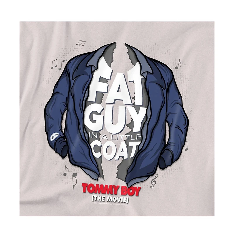 Logovision Men's Tommy Boy Fat Guy A Little Coat T Shirt