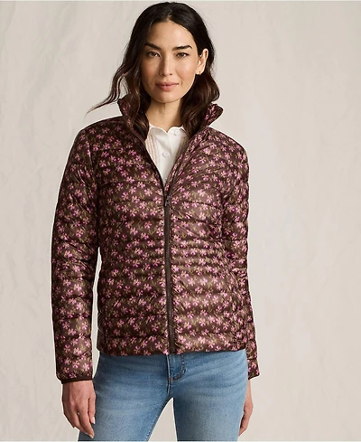 Lands' End Women's Wanderweight Packable Print Down Jacket