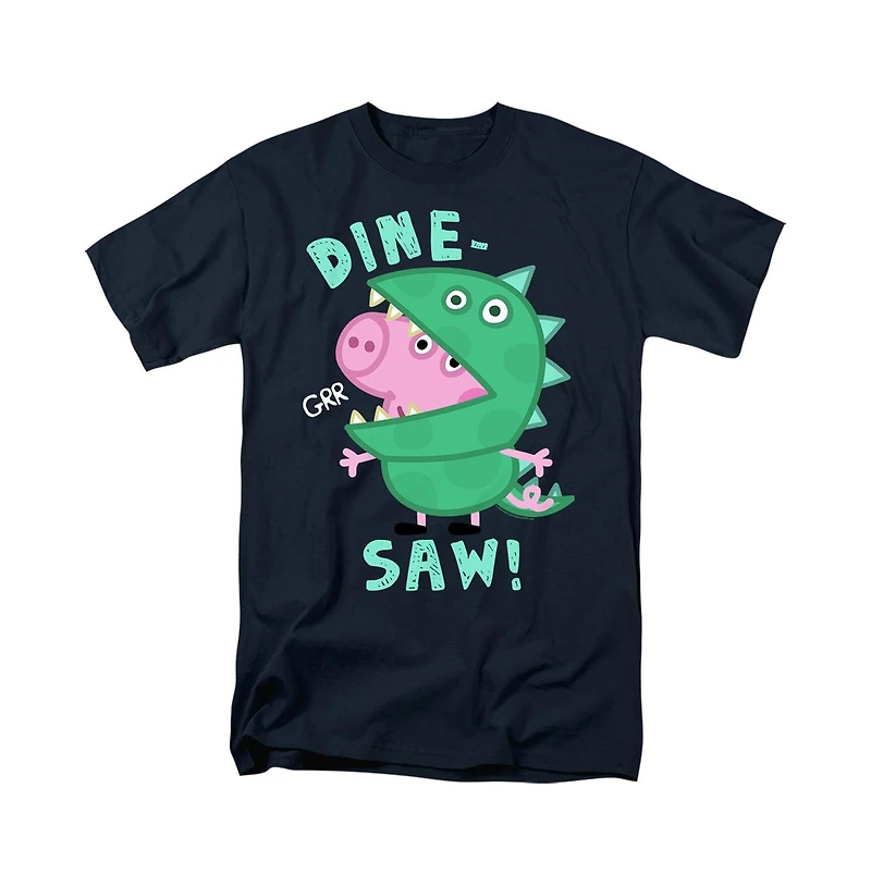 Logovision Men's Peppa Pig George Dinosaur T Shirt