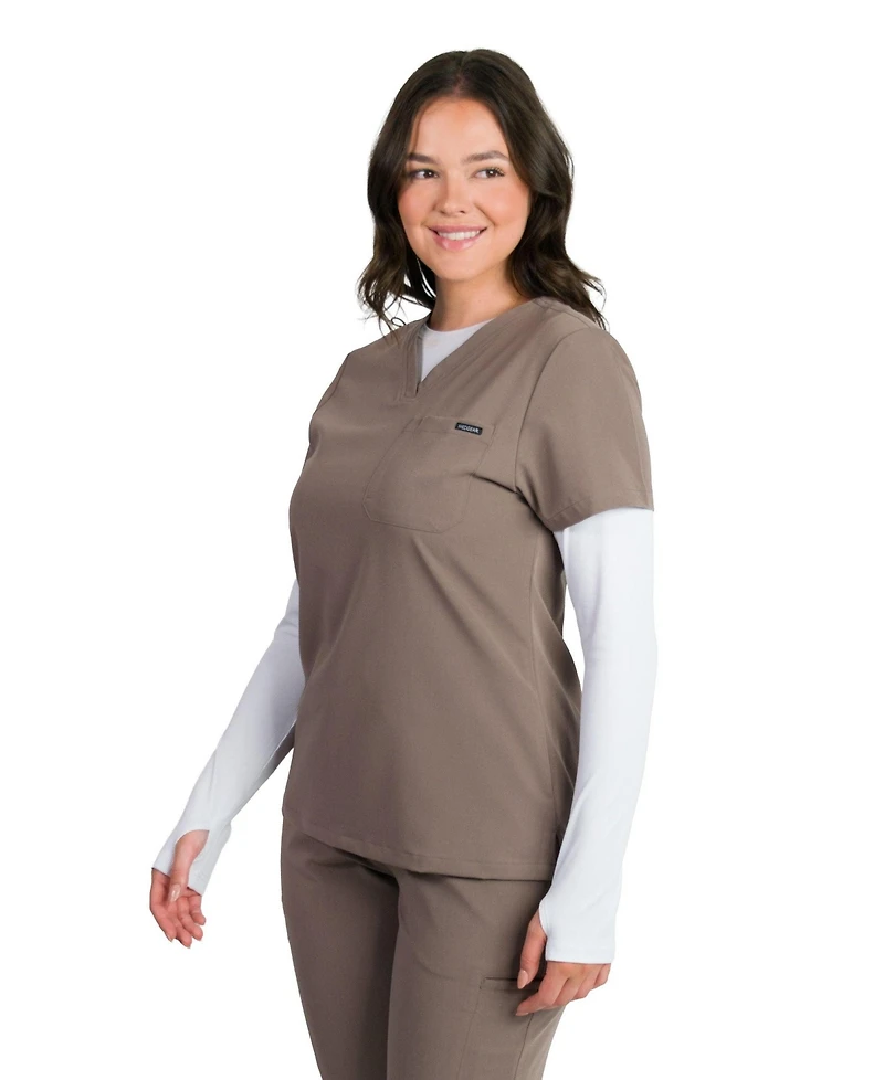 Medgear Camilla Women's Slim Scrubs Top with One Pocket