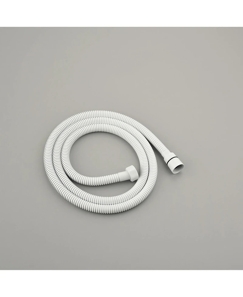 Rainsken Handheld Shower with 28-Inch Slide Bar and 59-Inch Hose,White