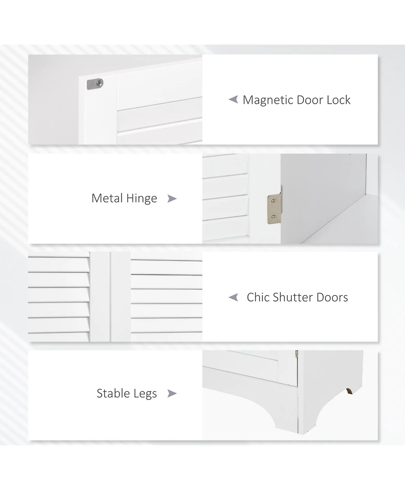 Slickblue Bathroom Storage Cabinet Wall-Mount with Mirror for Toiletries