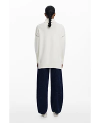 Desigual Women's Long sweater with bows