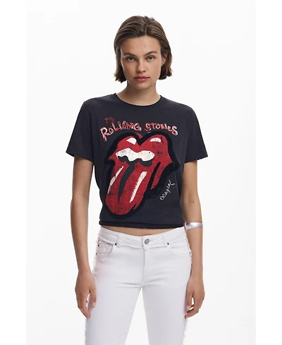 Desigual Women's Rolling Stones short-sleeve T-shirt
