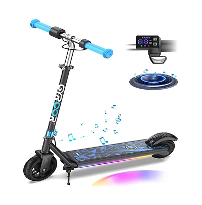 Kids' Electric Scooter with Led Display, 150W High-Power Motor, Dual Brake System