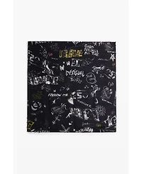 Desigual Women's Square lettering scarf