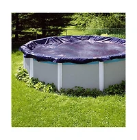 Swimline 21 Foot Round Above Ground Winter Swimming Pool Cover, Blue | PCO824