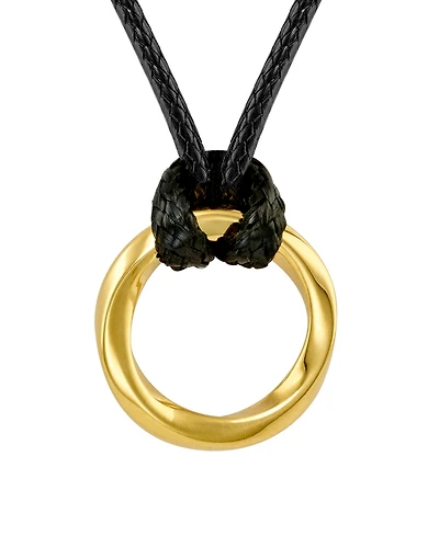Vincero Men's Gold Kairos Circular Amulet Pendant Necklace, 22"