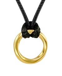 Vincero Men's Gold Kairos Circular Amulet Pendant Necklace, 22"