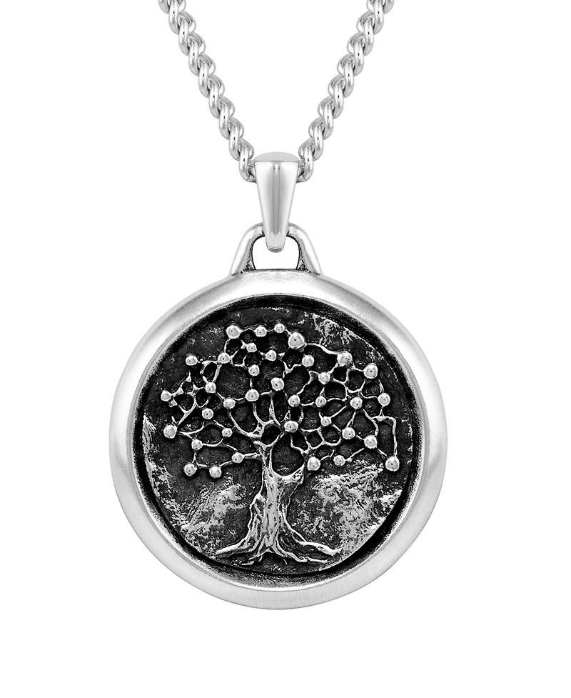 Vincero Men's Tree of Life Pendant – 925 Sterling Silver