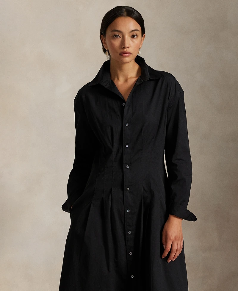 Polo Ralph Lauren Women's Pleated Cotton Shirtdress