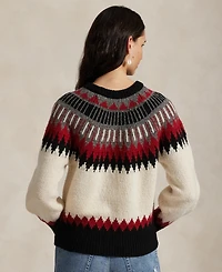 Polo Ralph Lauren Women's Geometric Fair Isle Long Sleeve Sweater