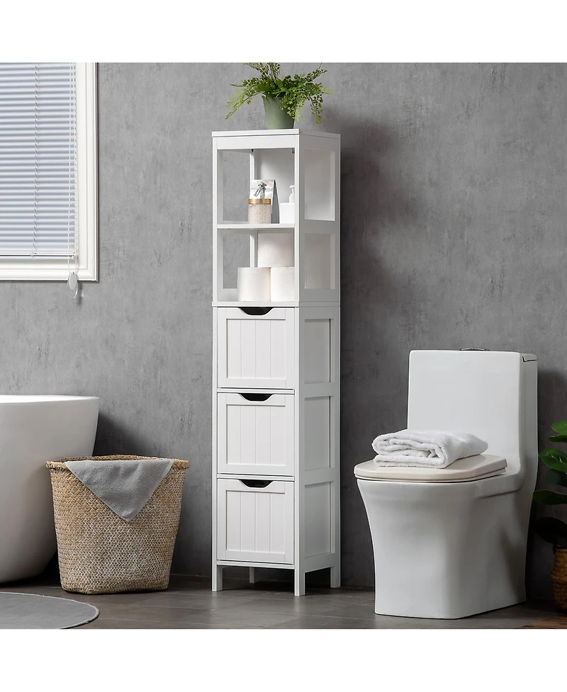 Slickblue Efficient Bathroom Storage Cabinet with Space-Saving and Durable Design