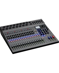 Zoom LiveTrak L-20 20-Channel Digital Mixer & Multitrack Recorder, Bundle with 4x PodMic Microphone, 4x TAPH100 Monitor Headphones, 4x Broadcast Arm