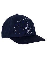 The Wild Collective Women's Navy Dallas Cowboys Jeweled Adjustable Hat