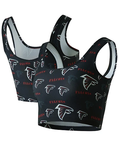 Concepts Sport Women's Black Atlanta Falcons Mosaic Allover Print Bralette