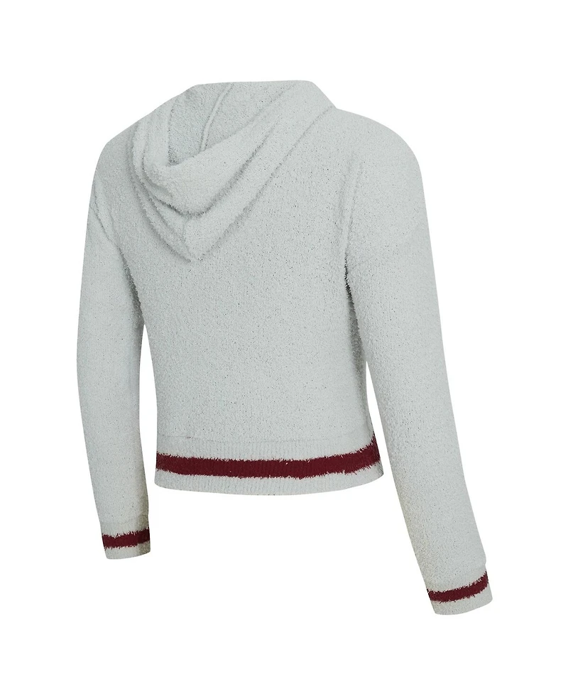 Concepts Sport Women's Gray Washington Commanders Whitley Long Sleeve Hoodie Top Shorts Set
