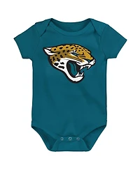 Outerstuff Newborn 3-Piece Jacksonville Jaguars Little Tike Bodysuit Set