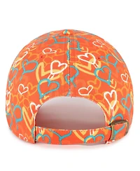 '47 Brand Big Girls Orange Miami Dolphins Mural Clean Up Adjustable Hat