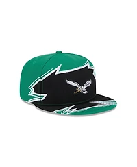 New Era Men's Kelly Green/Black Philadelphia Eagles Break 59FIFTY Fitted Hat